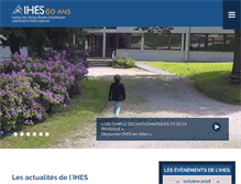 Tablet Screenshot of ihes.fr